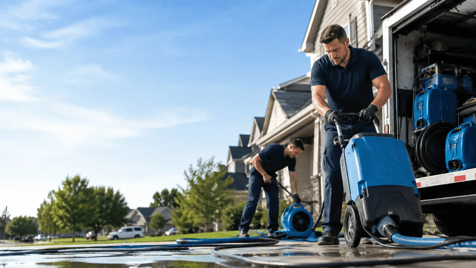 Water Mitigation being performed in Waukesha, WI